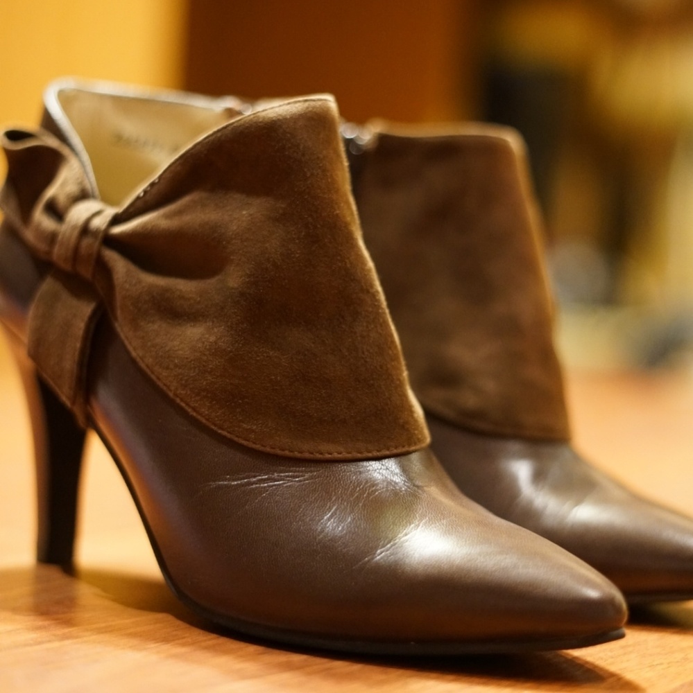 Fitzwell Suede and Leather Heels